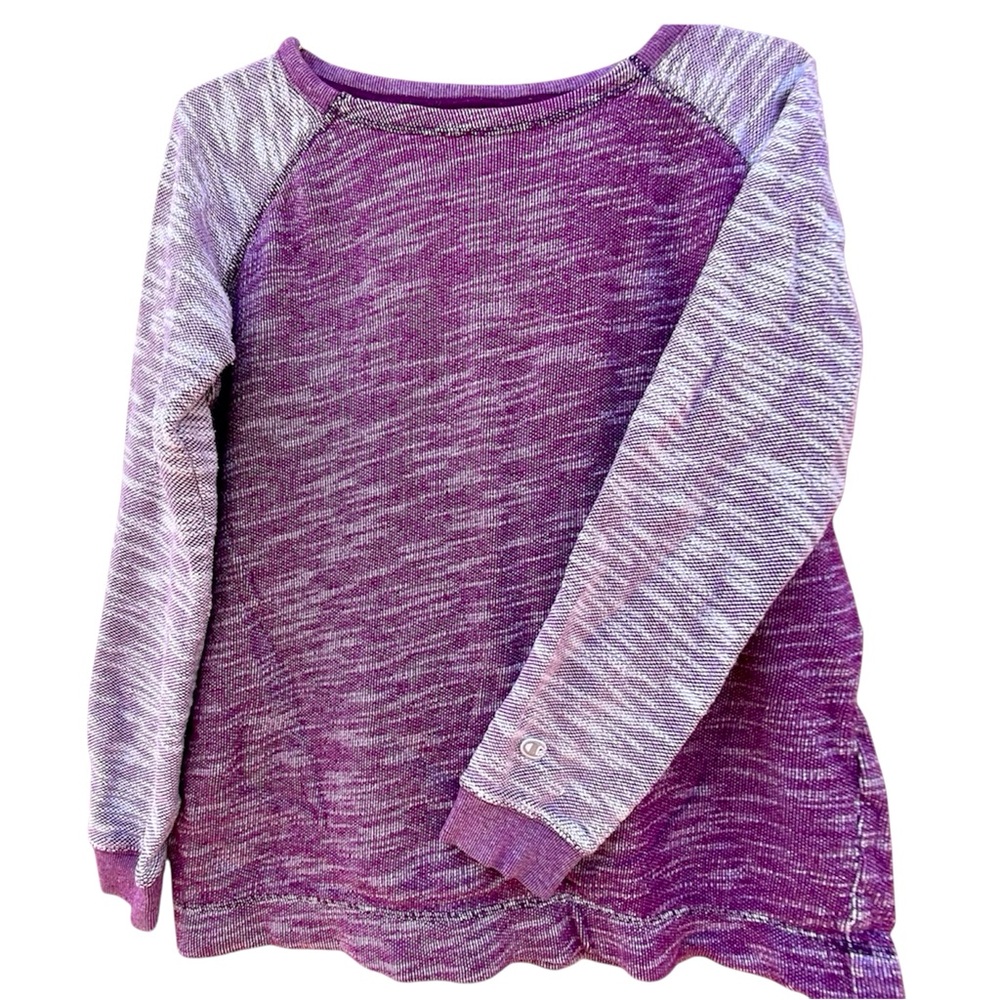 Champion Purple & Gray Knit Top – Size M Preowned Excellent Condition